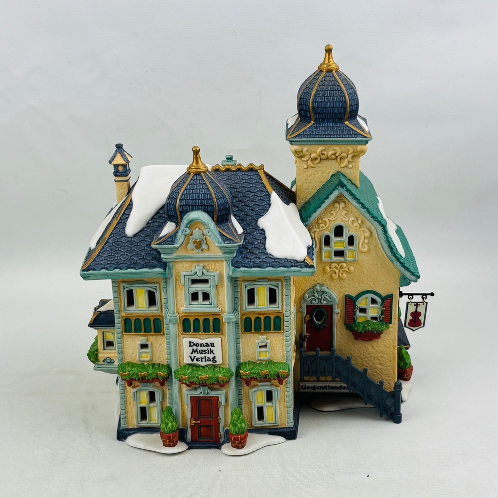 Dept 56 Alpine Village Danube Music Publisher‎ 56173 Lighted Porcelain Building